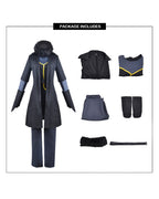 Adult Unisex TenSura Rimuru Costume Dark Blue Anime Inspired Outfit for Halloween Cosplay Carnivals