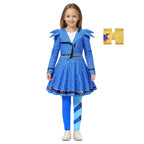 Girls Chloe Dress Blue Chloe Cosplay Outfit Halloween Costume