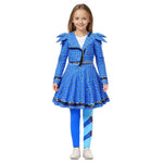 Girls Chloe Dress Blue Chloe Cosplay Outfit Halloween Costume