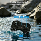 4WD Amphibious RC Car 2.4GHz Waterproof RC Off- road Truck with 360° Rotation for Land & Water