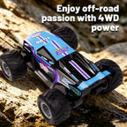4WD Amphibious RC Car 2.4GHz Waterproof RC Off- road Truck with 360° Rotation for Land & Water