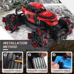1/12 Remote Control Car 2.4G 4WD Monster Off-Road Climbing Truck RC Stunt Car With Explosive Wheel