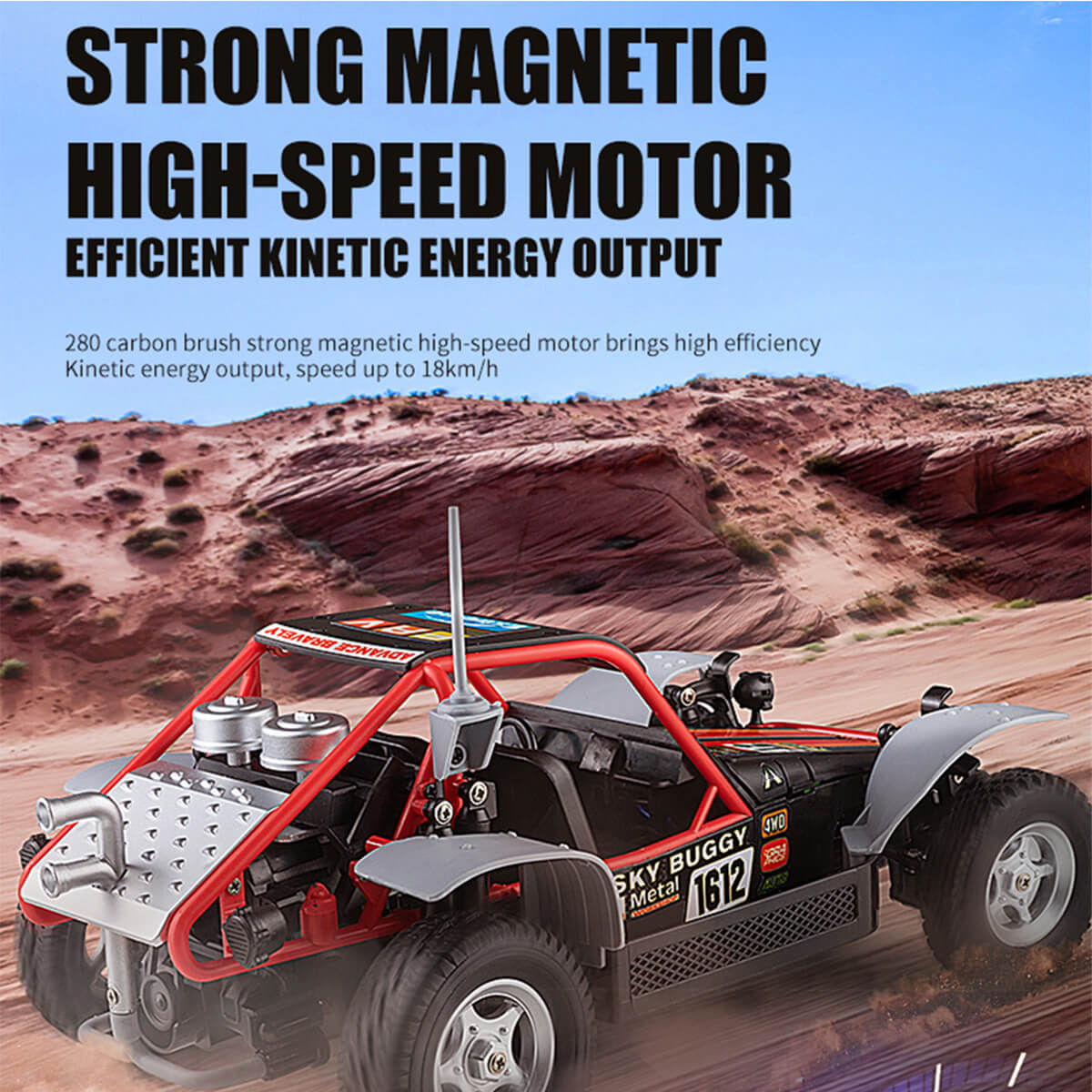 1/16 Simulation RC Car 4WD High Speed Off-Road Vehicle Special Assault Vehicles