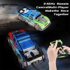 4WD Remote Control Drift Car 2.4G RC Fast Spray Truck with Led Lights for Kids