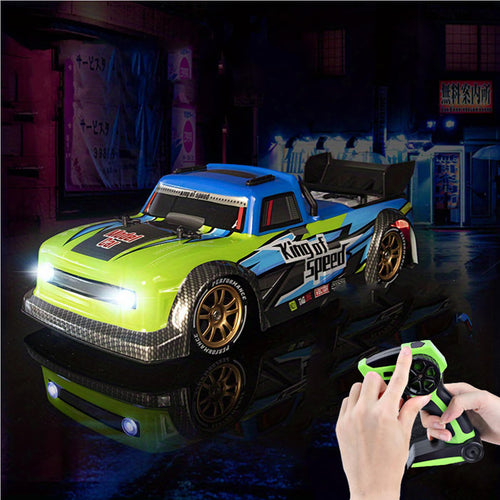 4WD Remote Control Drift Car 2.4G RC Fast Spray Truck with Led Lights for Kids