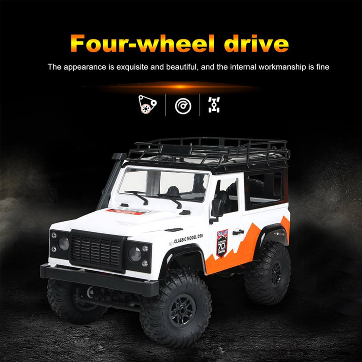 1:12 Remote Control Car 2.4G 4WD RC Truck Off-Road Climbing Car