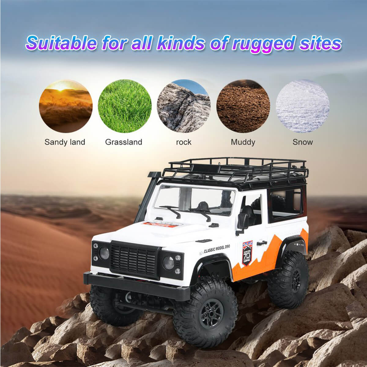 1:12 Remote Control Car 2.4G 4WD RC Truck Off-Road Climbing Car