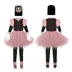 Kids 2024 Movie If Blossom Costume Pink Butterfly Jumpsuit Mini Tutu Dress and Helmet for Cosplay
