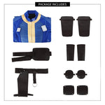 Vault 33 Suit Lucy Norm Shelter Clothes Blue Uniform Halloween Party Costume