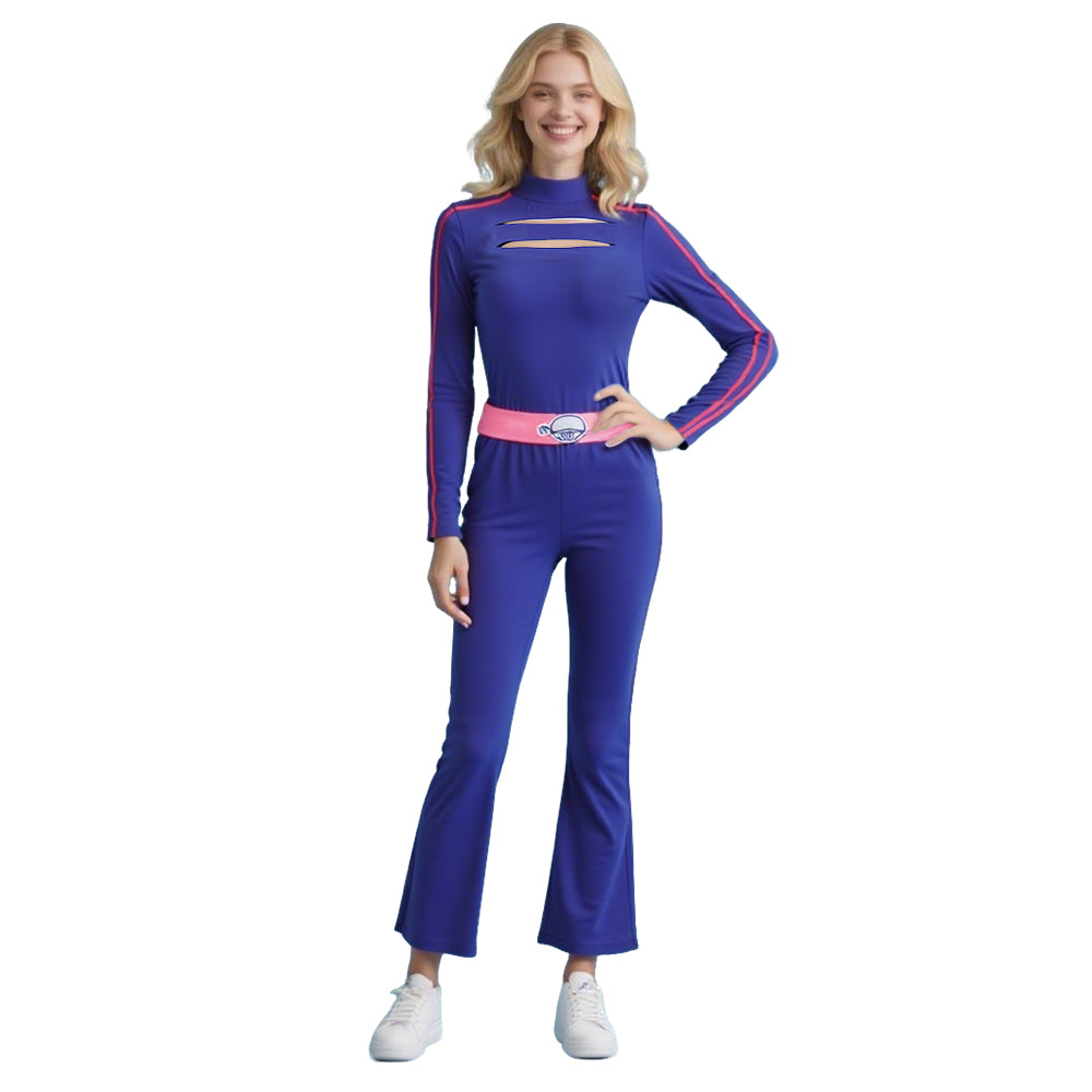 Kids Adults Addison Costume Zombies Blue Sweatshirt and Pants Suit for Cosplay Carnival