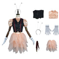 2024 Movie IF Blossom Dress 6pcs Adult Pink Butterfly Costume Shirt Vest Skirt Dress Full Set