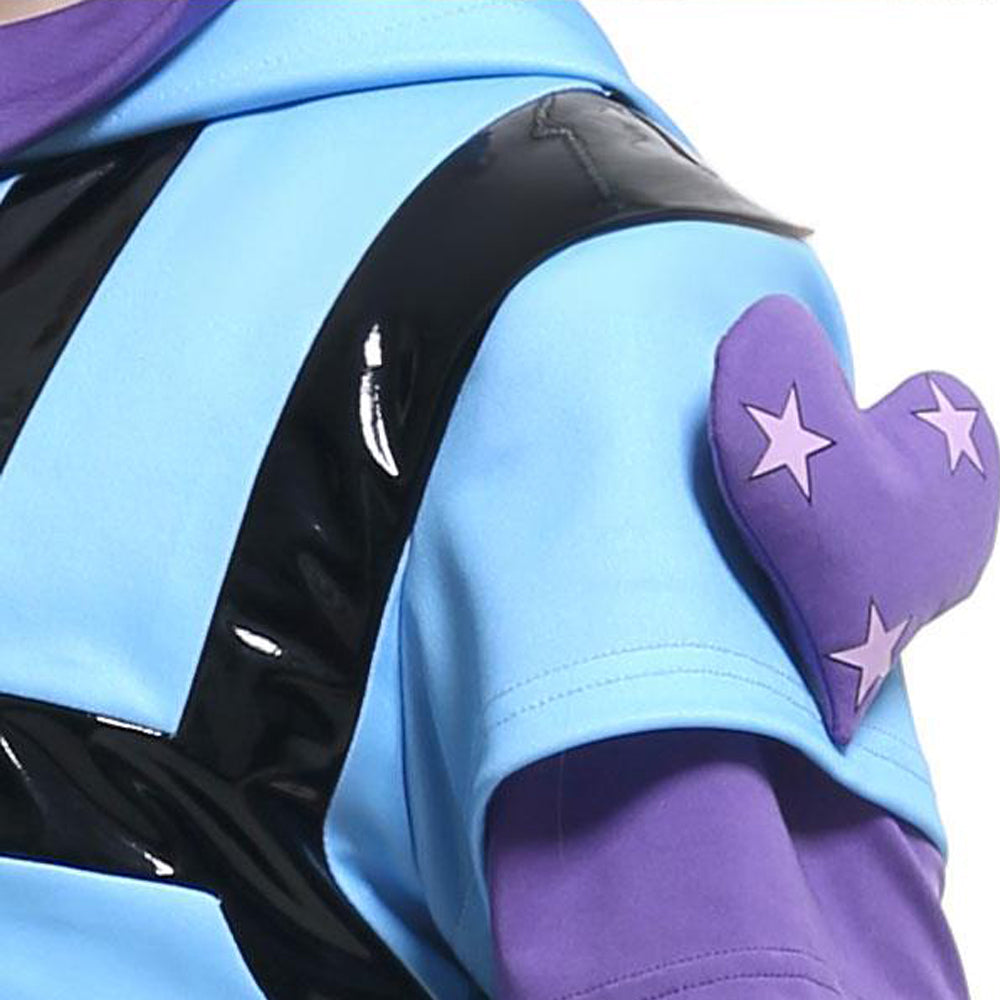 Adult JJBA Blue Outfit Part 7 Steel Ball Run Adventure Hooded Cosplay Costume with Hat