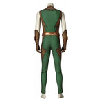 Lord of the Seven Seas Costume Adults Superhero Jumpsuit Gloves and Belt Suit