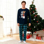 Family Matching Pajamas Set Christmas Navy Plaid Sleepwear for the Whole Family