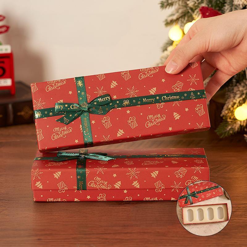 4pcs Christmas Desktop Ornaments Mini Santa Claus Snowman Resin Decor with Gift Box Holiday Gift