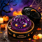 4pcs Halloween Dumpling Squishy Toy with Steamer Box 3.35inch Blind Box Squeeze Stress Relief Toy for Halloween Gifts