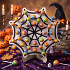 4pcs Halloween Wooden Lollipop Holder Pumpkin Ghost Spider Web Candy Display Stand for Party Table Decor