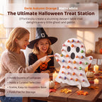 4pcs Halloween Wooden Lollipop Holder Pumpkin Ghost Spider Web Candy Display Stand for Party Table Decor