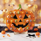 4pcs Halloween Wooden Lollipop Holder Pumpkin Ghost Spider Web Candy Display Stand for Party Table Decor