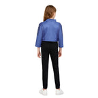 Kids Police Bunny Costume Blue Tops and Pants Outfit for Dress-up Parties