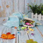 50pcs 3D Dino Candy Boxes with Handle Cute Dino Party Favor Boxes for Kids Birthday, Baby Shower