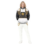 Golden Hoodie and Pants Outfit Pop Star Performance Set Everyday Casual Streetwear