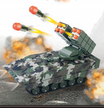 11CH Remote Control Tank 2.4G Battle Soft Bullet Tank Missile Vehicle Electric Armored Tank Toy