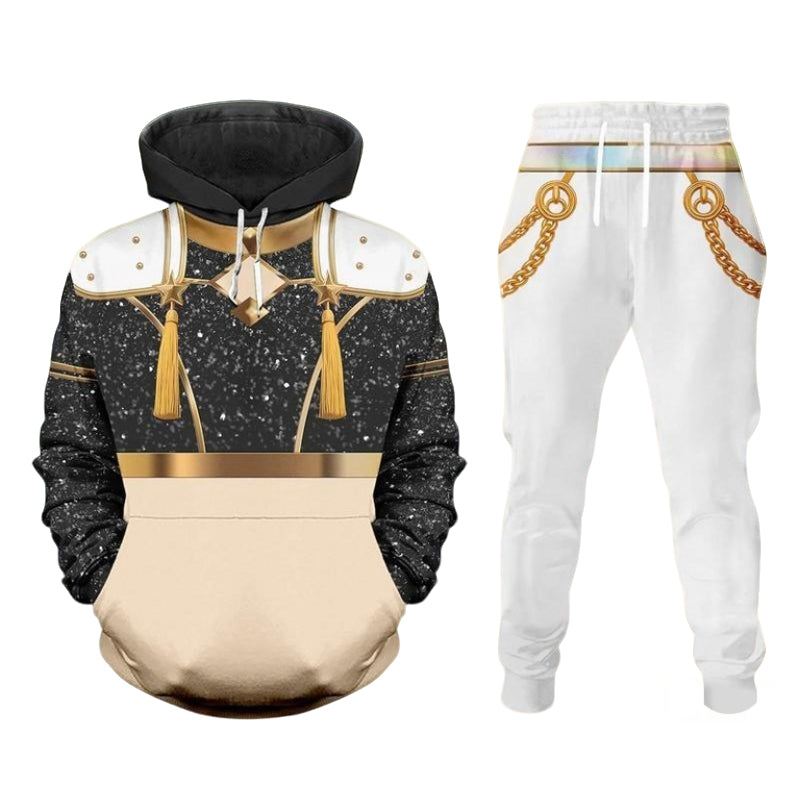 Pop Idol Costume Kids Adults Hoodie and Sweatpants Set Causal Tracksuit for Daily Wear