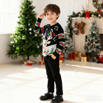 Kids Ugly Christmas Sweater Light Up Funny Pullover Xmas Costume for Boys Girls
