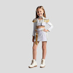 White Pop Star Cosplay Outfit What It Sounds Like Dance Dress Performance Costume