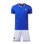 European Cup Soccer Jersey 2024 French Home Team Football Kits National Shirt Shorts Uniform for Adult