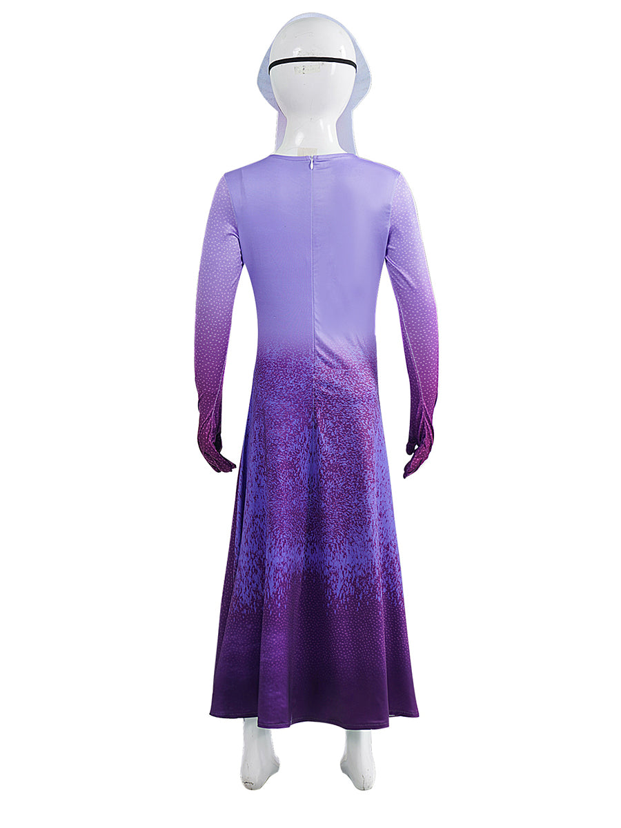 Ambassador Costume Turais Mysterious Purple Squid-like Alien Outfit for Kids Adults