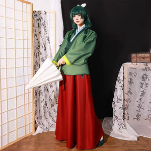 Adult The Apothecary Diaries Maomao Costume Tops Skirt and Accessories Full Set