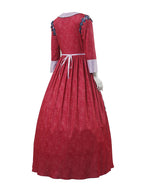 Adult Princess Dress Maid Maxi Dress with Apron Long Sleeve Party Outfit