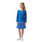Kids Adults Zombies Outfit Addison Blue Shirt and Skirt 2pcs Suit for Dress Up Party