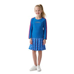 Kids Adults Zombies Outfit Addison Blue Shirt and Skirt 2pcs Suit for Dress Up Party