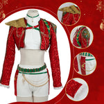 Christmas Pop Star Costume Golden Dance Suit Sequin Party Dress Dress Up Outfit