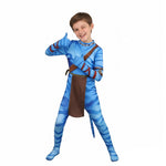 Jake Sully Cosplay Outfit Blue/Brown Full Zentai Bodysuit Na'vi Costume
