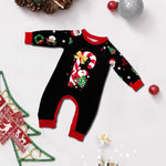 Black Family Christmas Sleepwear Festive Pajamas Set Comfortable Loungewear