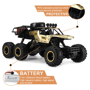 6 Wheels Remote Control Car RC Monster Truck Electric RC Car with Double Motors