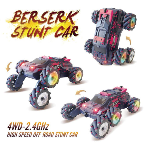 6 Wheels RC Car 2.4G Spray RC Stunt Car Swing Arm Drift Vehicle With Light