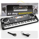 61 Keys Electric Keyboard Piano Beginner Piano With Mini Microphone Multifunctional Electric Piano
