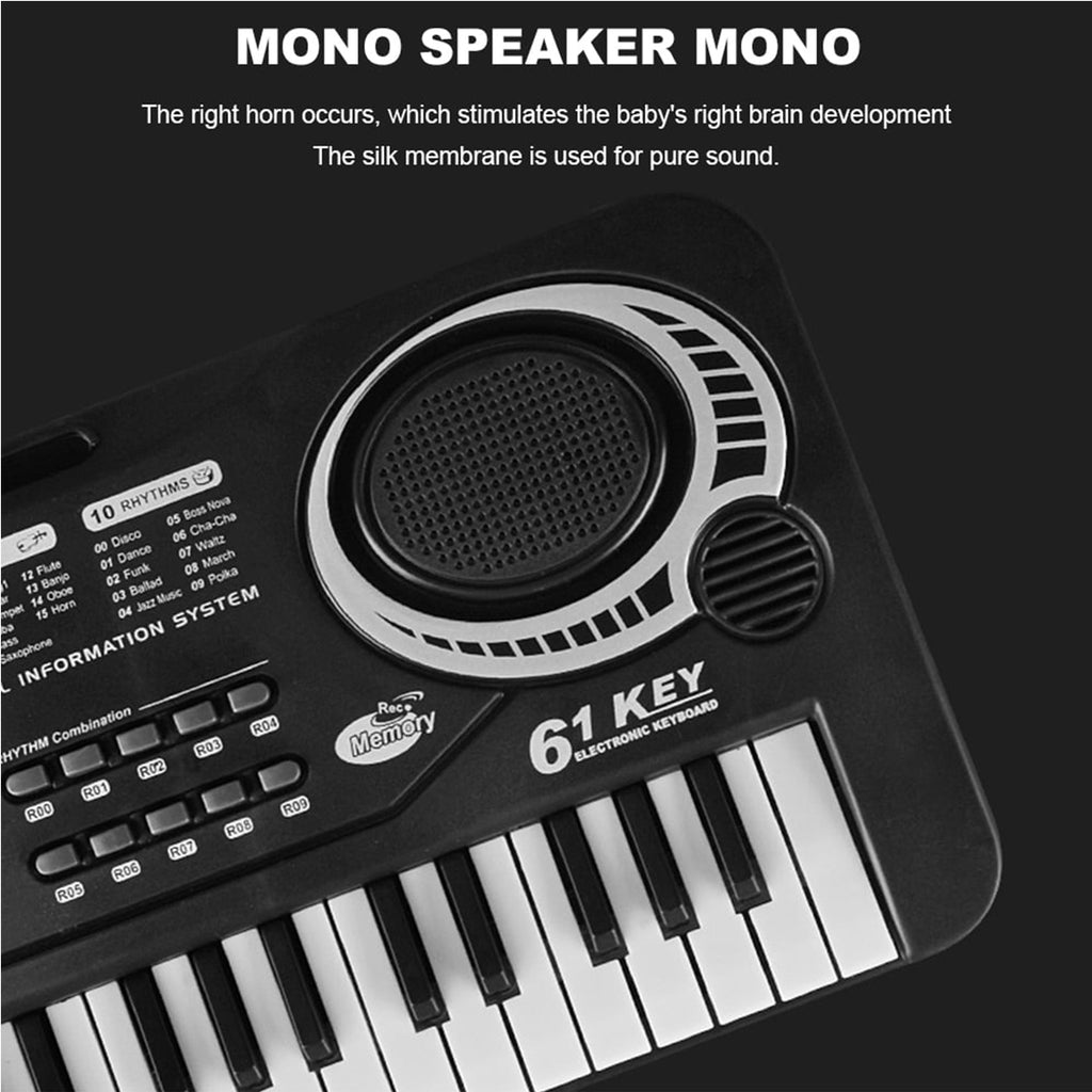 61 Keys Electric Keyboard Piano Beginner Piano With Mini Microphone Multifunctional Electric Piano