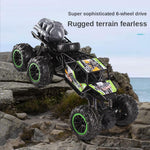 6 Wheels RC Car Alloy 2.4G Climbing Off-road Vehicle Spray Racing Car with Light