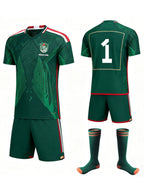 Mexico Soccer Uniform Jersey Shirts Socks and National Duffel Bag Complete Training Kit for Soccer Players