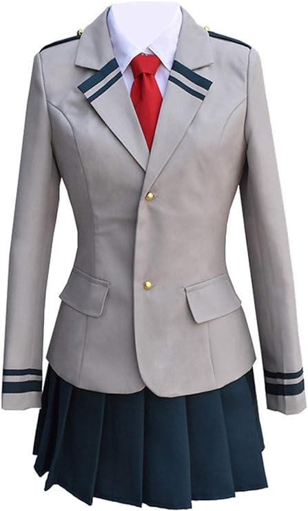 Adult Ochaco Cosplay Costume Uravity Cosplay Outfit Hero High School Dress Suit
