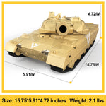 12CH Remote Control Tank 360° Rotation Water Bullets Tank 4WD Tracked Combat Vehicles