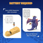 Kids Dragon Track Cars Set with Light & Spray Racing Car Toy Two-player Game Toys Holiday Gift