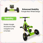 Stroller Bike 4 in 1 Tricycle With Detachable Push Bar Toddler Balance Bike Ride On Toys