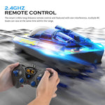 Remote Control Speedboat 15KM/H Waterproof Electric Colorful Boat Water Toy For Kids